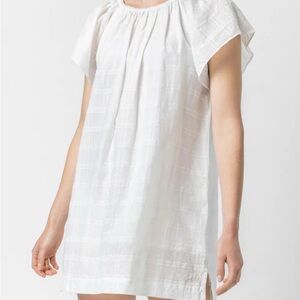 Lilla P Flutter Sleeve Dress - white